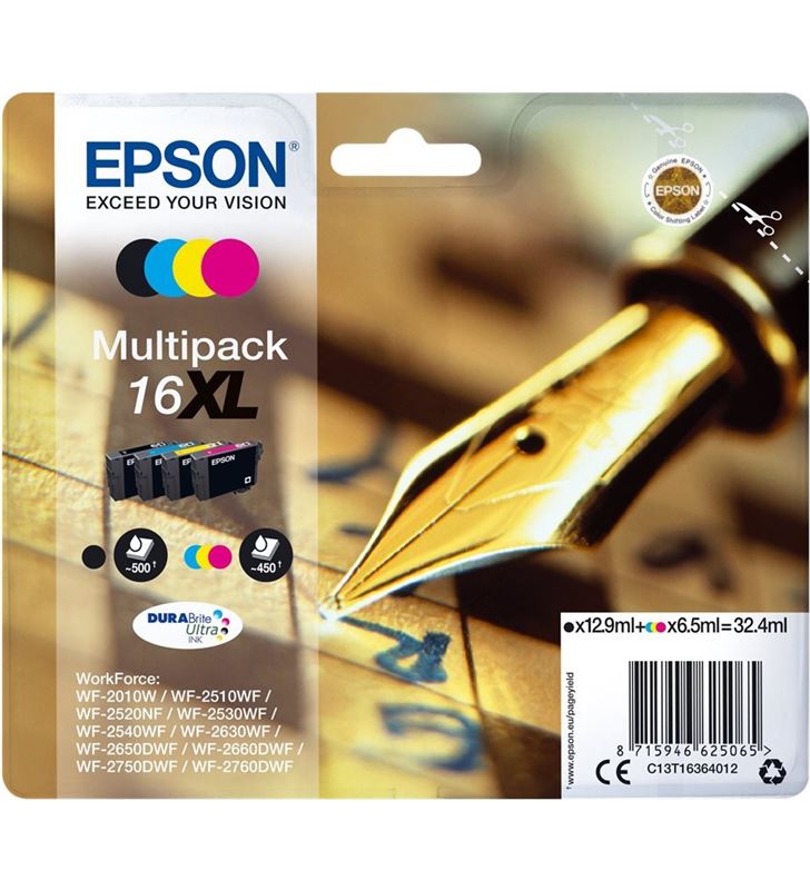 Epson C13T16364012 multipack tinta 4 colores durabrite 16xl - EPSC13T16364012