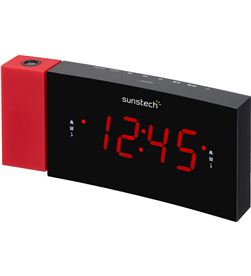 Sunstech FRDP3RD radio despertador proyector , rojo - FRDP3RD