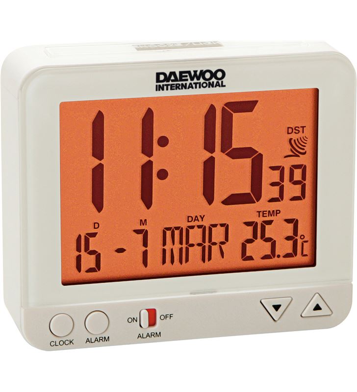 Daewo DCD200W reloj despertador , pantalla re Radio Radio/CD - DCD200W