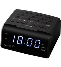 Sunstech FRD35UBK radio despertador , negro Radio Radio/CD - 8429015016646
