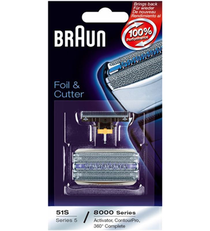 Braun COMBIPACK51S lamina+cuchilla apta afeitadora - COMBIPACK51S