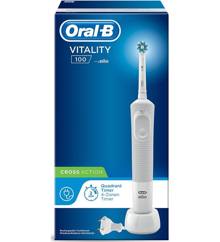 Braun D100CABLANC cepillo dental d100 vitality cross action blanco - D100CABLANC