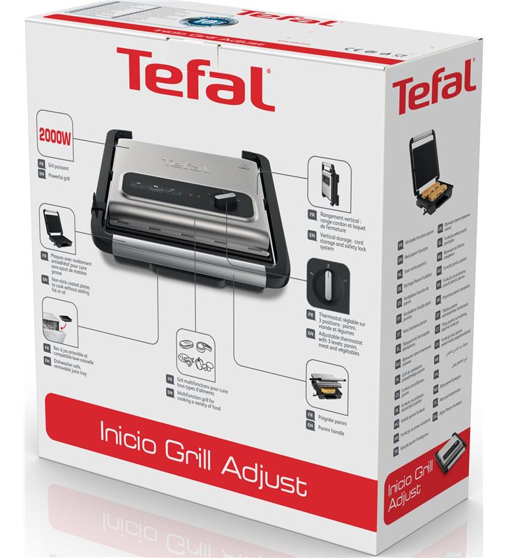 Tefal GC242D12 grill inicio grill adjust Creperas Gofreras Pizzeras - 62245222_6601376724