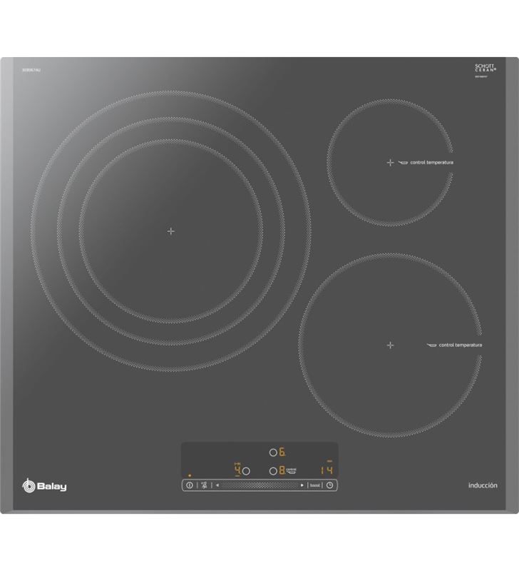 Balay 3EB967AU placa inducc antracita 60cm 3zon Vitrocerámicas - 3EB967AU