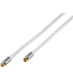 Vivanco 43149 cable antena 110db 2m blanco/conex. oro +adaptador - VIV43149