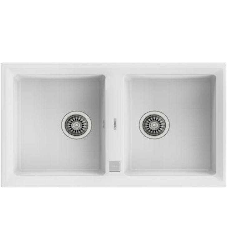 Teka 115260012 fregadera stone 90 b-tg 2c vertical auto blanco - 115260012