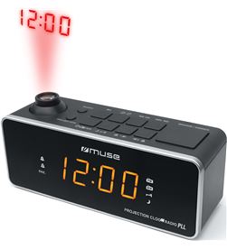 Muse M-188 P negro radio analógica sobremesa fm/am snooze con proyector de - +21352