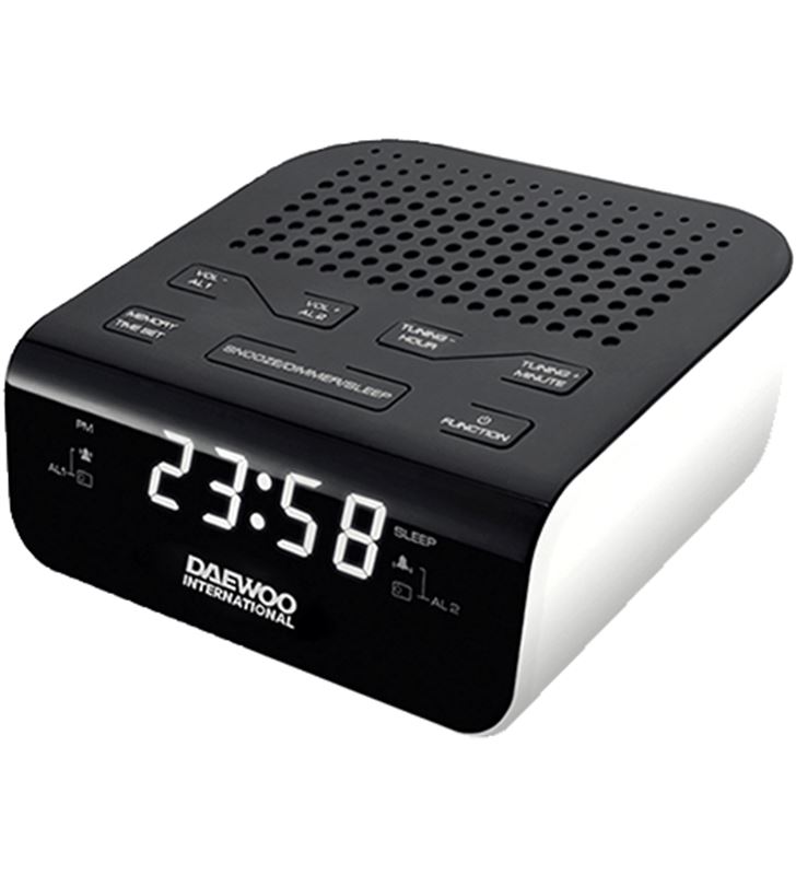 Daewo DBF124 radio reloj despertador o dcr-46w blanco - 8413240579526