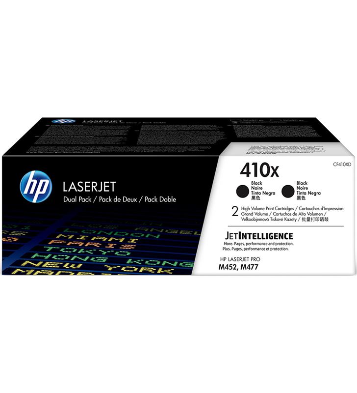 Hp CF410XD pack 2 toners negros nº410x - 6500 pag. c/u - compatible según espec - CF410XD