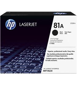 Hp CF281A toner negro nº81a - 10500 páginas - compatible con color laserjet en - CF281A