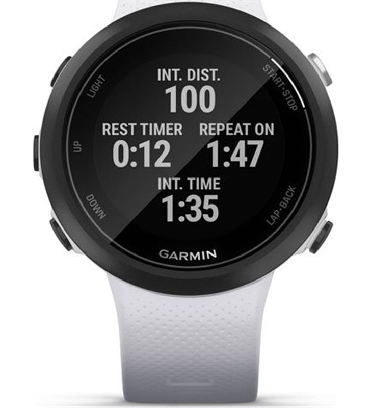 Garmin SWIM 2 WHITESTO swim 2 negro con correa blanca piedra 42mm smartwatch diseñado para - 76458894_6664441456