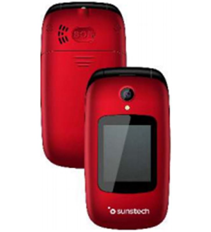 Sunstech CELT22RD teléfono móvil red - doble pantalla 2.4''/6cm 1.77''/4. - SUN-TEL CELT22RD