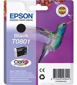 Epson C13T08014011 cartucho tinta 7,4 ml negro t0801 - colibri - EPS-C13T08014011